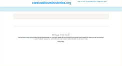 Desktop Screenshot of creeleadiosministerios.org