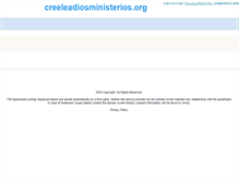 Tablet Screenshot of creeleadiosministerios.org